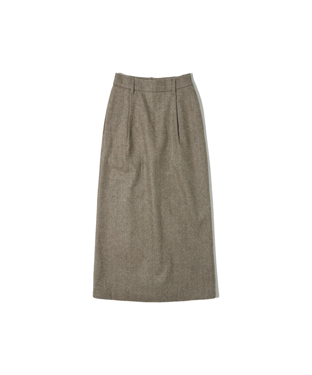 P3134 Herringbone wool skirt