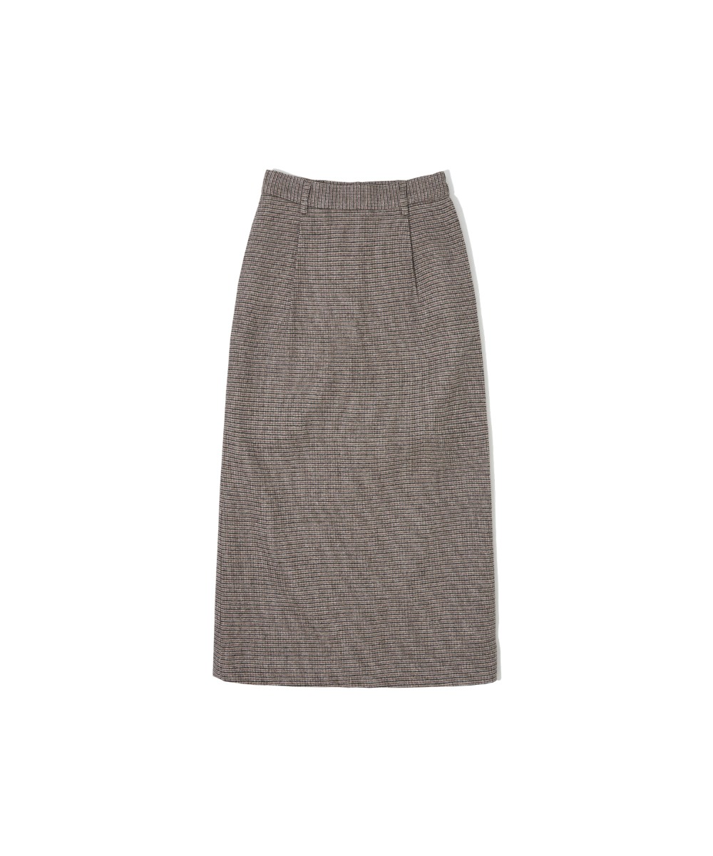 P3133 Check wool skirt