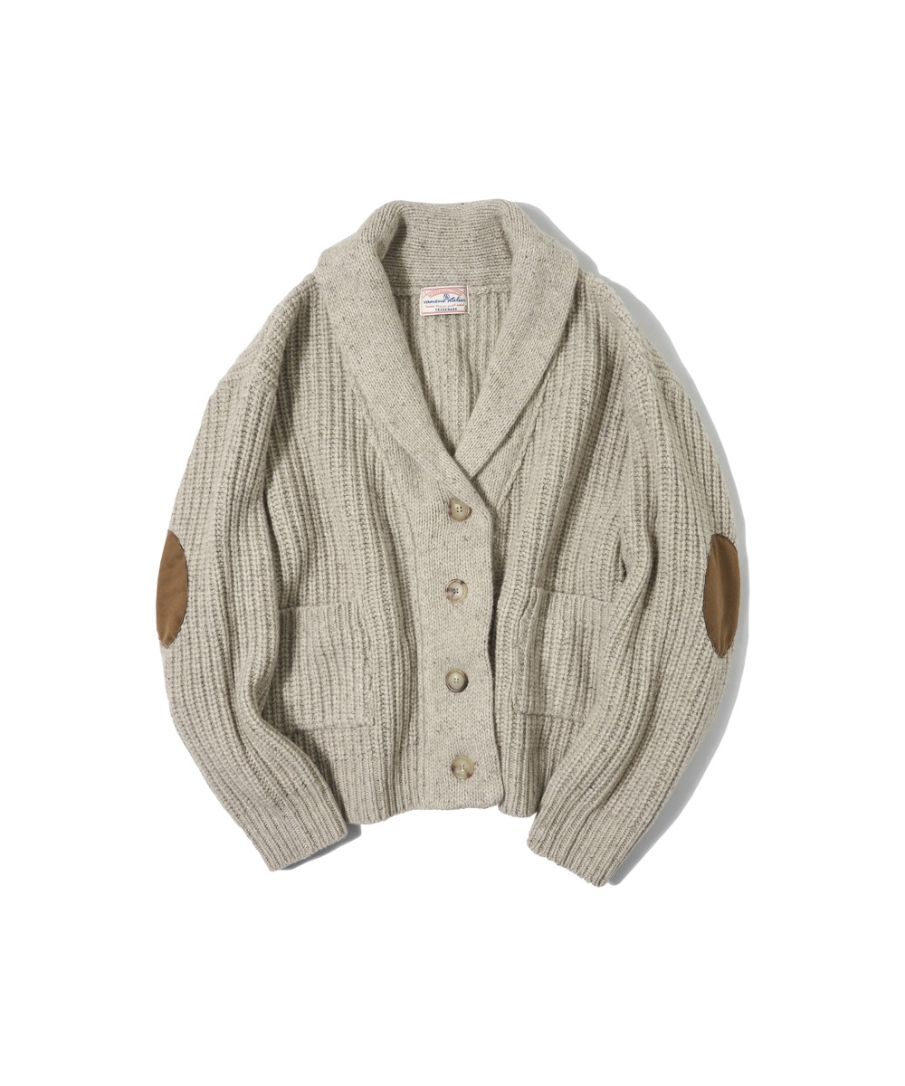 KN4210 Wool country cardigan_Warm beige