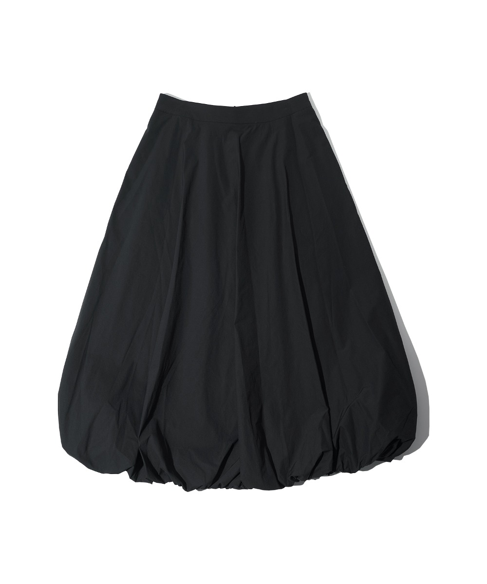 P3164 Romantique silhouette skirt_Black