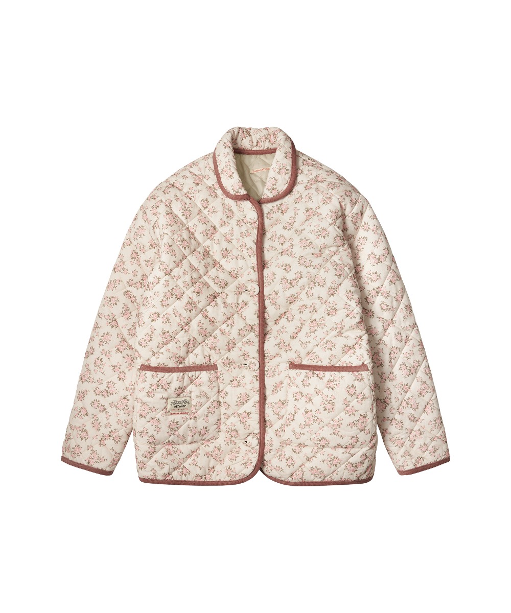 O3726 Flower quilting jacket